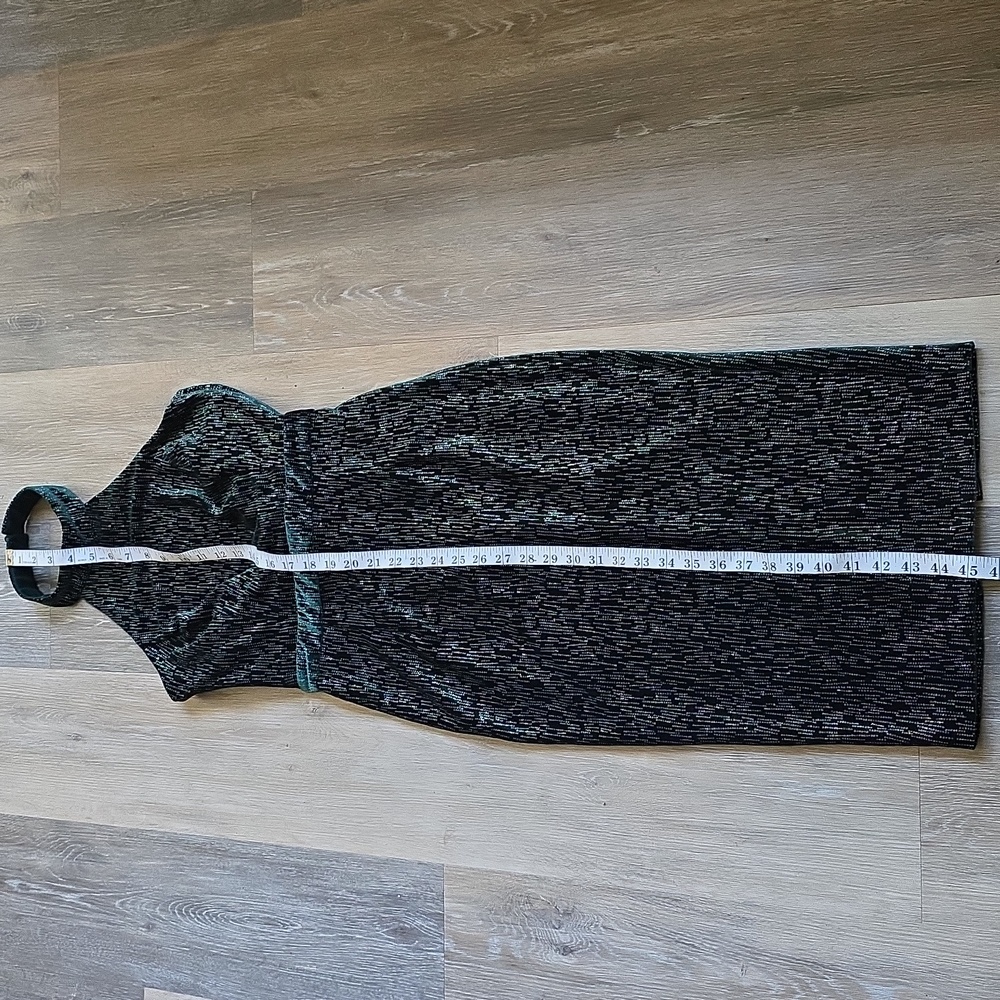 Lavish Alice Shimmering Green Midi Dress - Picture 9 of 16